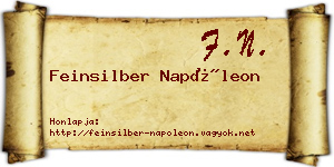 Feinsilber Napóleon névjegykártya